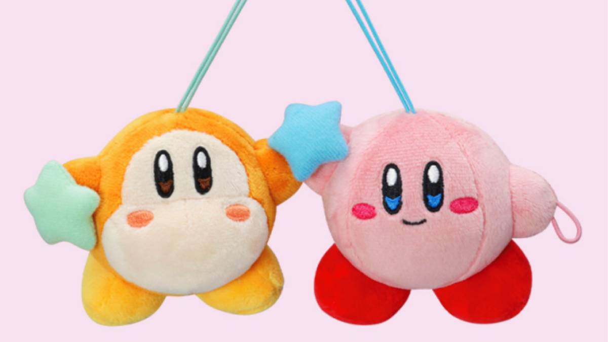 Kirby and Waddle Dee Plush Can Hold Hands